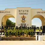 BASUG Admission List 2023 for 1st- 4th Batch