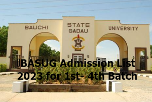 BASUG Admission List 2023 for 1st- 4th Batch