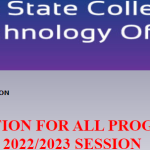 Delta State College of Health Admission Form [2022/2023]