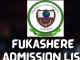 FUKASHERE Admission List [20222023]pdf